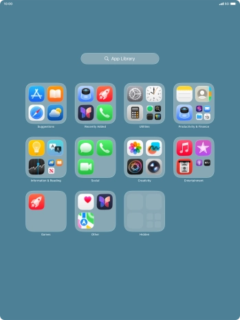 The app is now placed in the Hidden folder in the App Library.