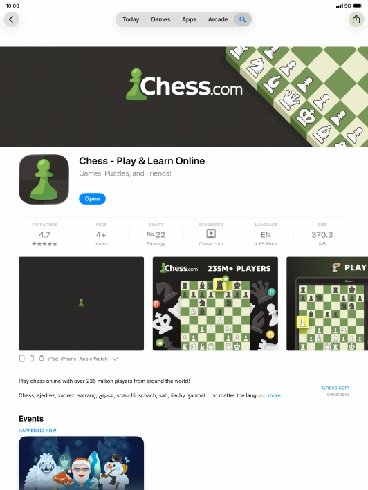 Slide your finger upwards starting from the bottom of the screen to return to the home screen.