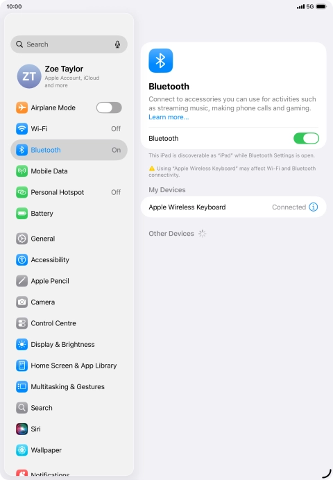 Slide your finger upwards starting from the bottom of the screen to return to the home screen.