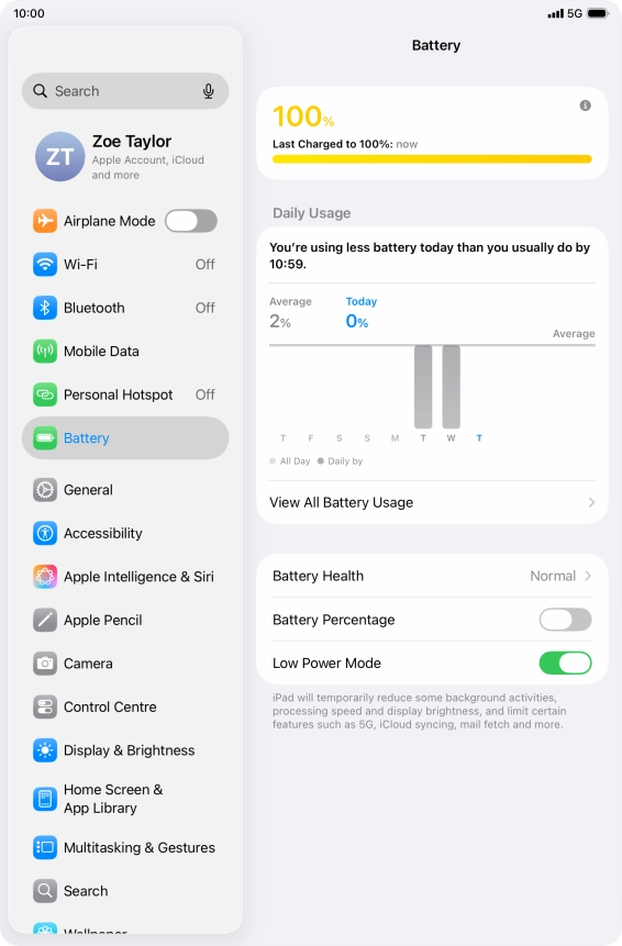 Slide your finger upwards starting from the bottom of the screen to return to the home screen.