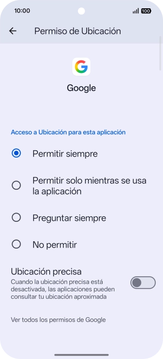 Pulsa el ajuste deseado.