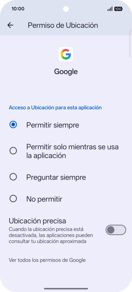 Pulsa el ajuste deseado.