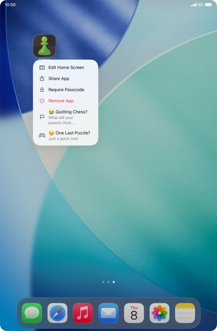 Press Require Passcode.