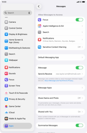 Slide your finger upwards starting from the bottom of the screen to return to the home screen.