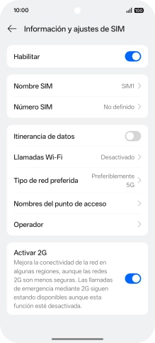 Pulsa Nombres del punto de acceso.