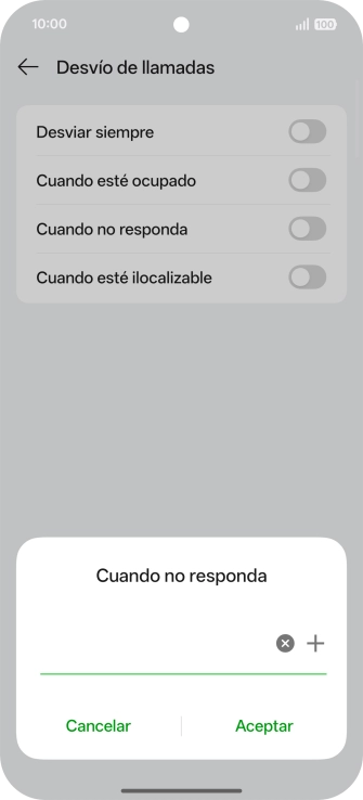 Introduce +34600132000 y pulsa Aceptar.