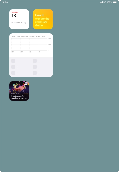 Press and hold the required widget until a pop-up menu is displayed.