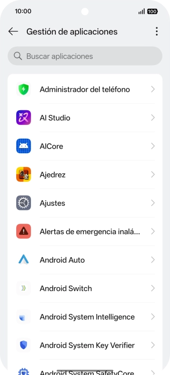 Pulsa la app deseada.