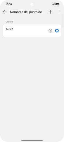 Pulsa el icono de nueva conexión de datos.