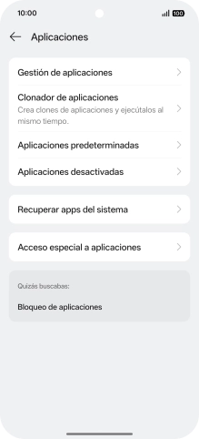 Pulsa Gestión de aplicaciones.