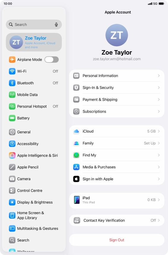 Slide your finger upwards starting from the bottom of the screen to return to the home screen.