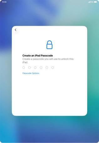 Press Passcode Options.