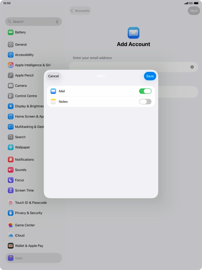 Press Save. Your email account has now been set up. To select more settings for incoming and outgoing server, proceed with the following steps.