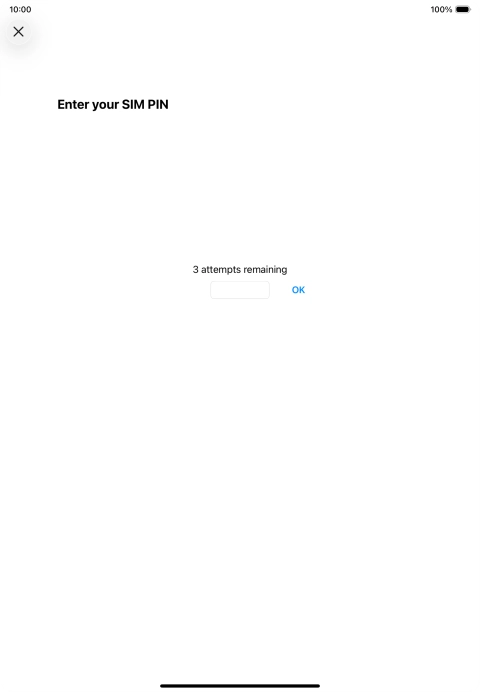 If your SIM is locked, key in your PIN and press OK.