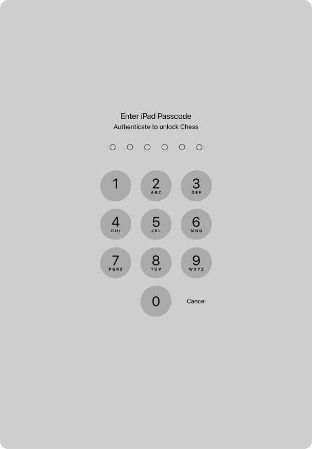 Use the lock code you created. The app is now no longer locked.