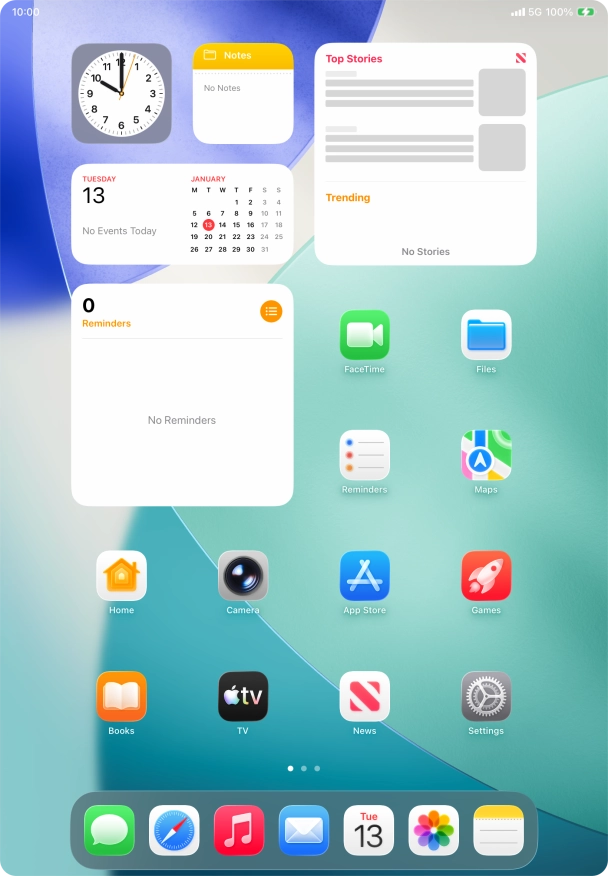When the battery charging icon is displayed, the battery is charging.
