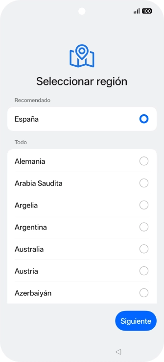 Pulsa el país deseado.