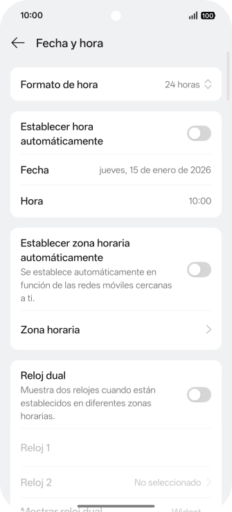 Pulsa el indicador junto a 