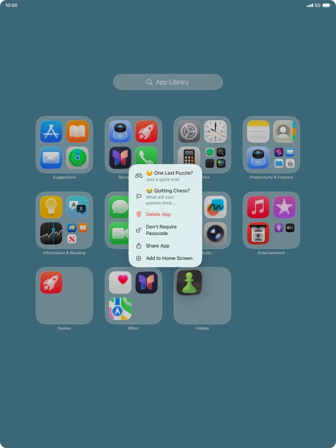 Press Don't Require Passcode.