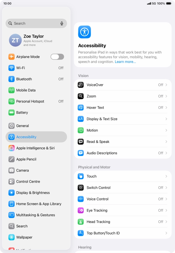 Press the required category below 