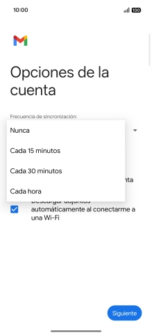 Pulsa el ajuste deseado.
