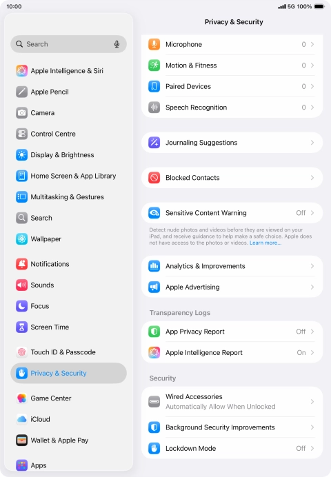 Press Sensitive Content Warning.