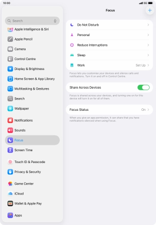 Press Do Not Disturb.