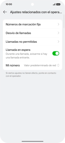 Pulsa Números de marcación fija.