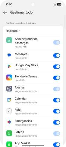 Pulsa la lista desplegable.