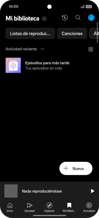 Pulsa la lista desplegable.