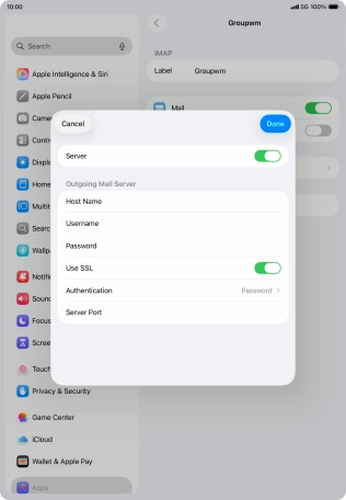 Press Authentication.