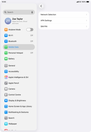Press Network Selection.