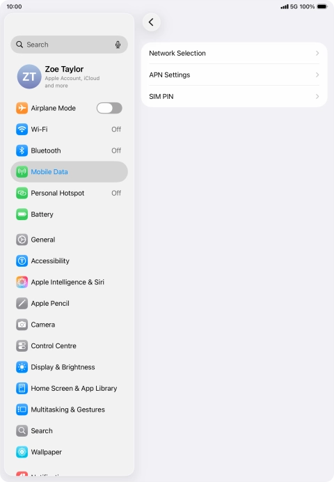 Press Network Selection.