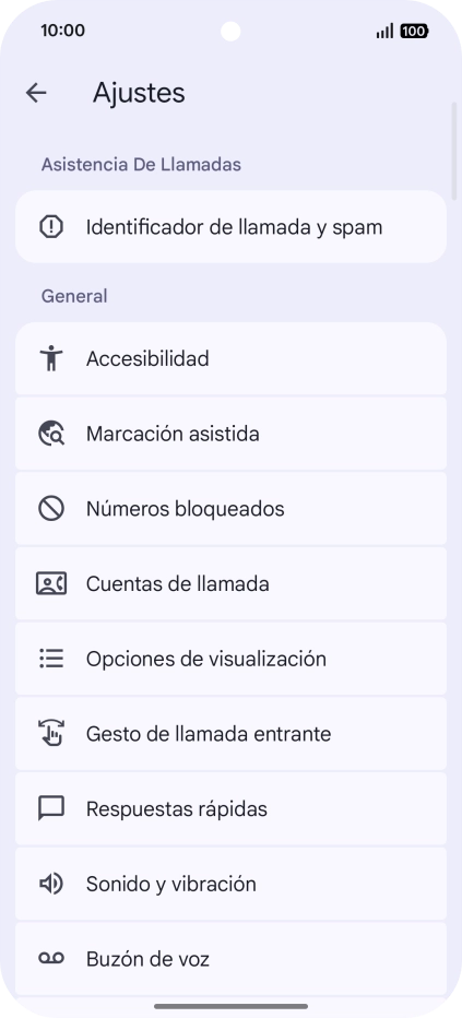 Pulsa Cuentas de llamada.