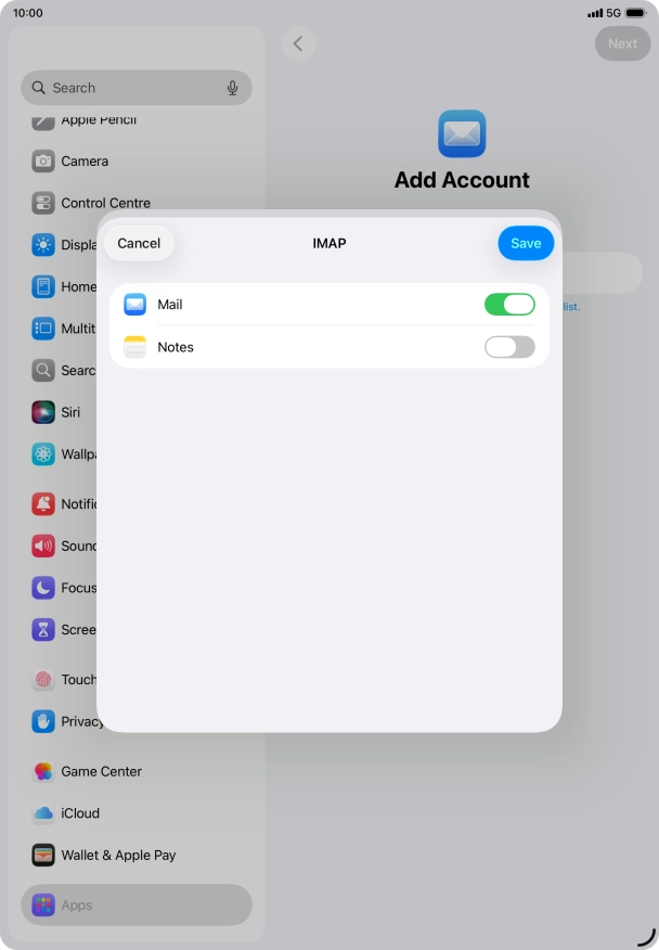 Press Save. Your email account has now been set up. To select more settings for incoming and outgoing server, proceed with the following steps.