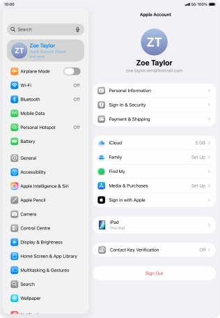 Slide your finger upwards starting from the bottom of the screen to return to the home screen.