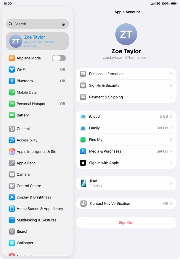 Slide your finger upwards starting from the bottom of the screen to return to the home screen.