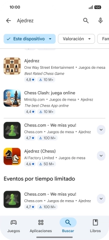 Pulsa la app deseada.