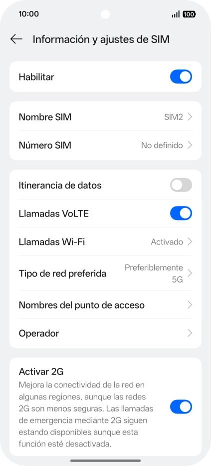 Pulsa el indicador junto a 