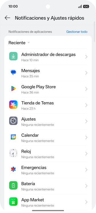 Pulsa Gestionar todo.
