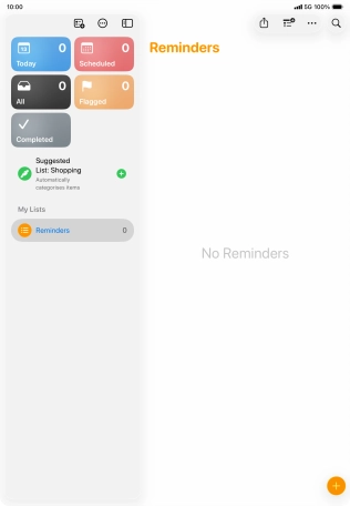 Slide your finger upwards starting from the bottom of the screen to return to the home screen.