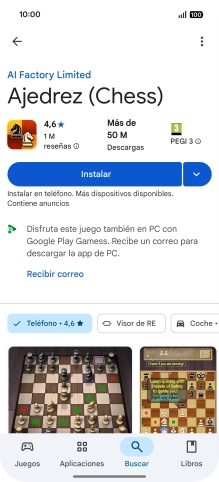 Pulsa Instalar y sigue las indicaciones de la pantalla para instalar la app.