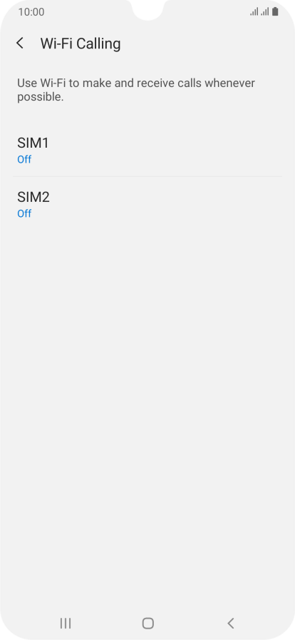 Samsung Galaxy A50 - Turn Wi-Fi calling on or off | Vodafone UK