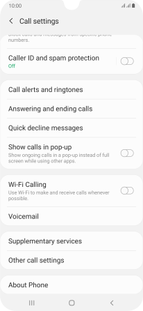 Samsung Galaxy A50 - Turn Wi-Fi calling on or off | Vodafone UK