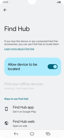 Press the Home key to return to the home screen.