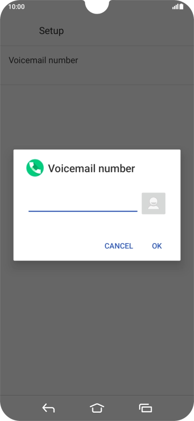 Key in +447836121121 and press OK.