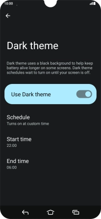 Press the Home key to return to the home screen.
