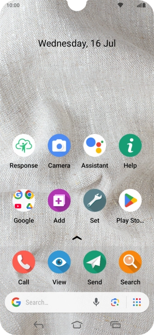 The Wi-Fi icon shows that your phone is connected to a Wi-Fi network.