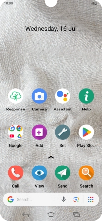 When the battery charging icon is displayed, the battery is charging.