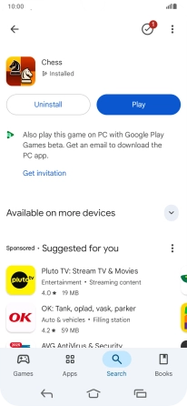 Press the Home key to return to the home screen.